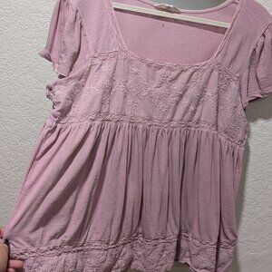 Lucky Brand Pink Blouse